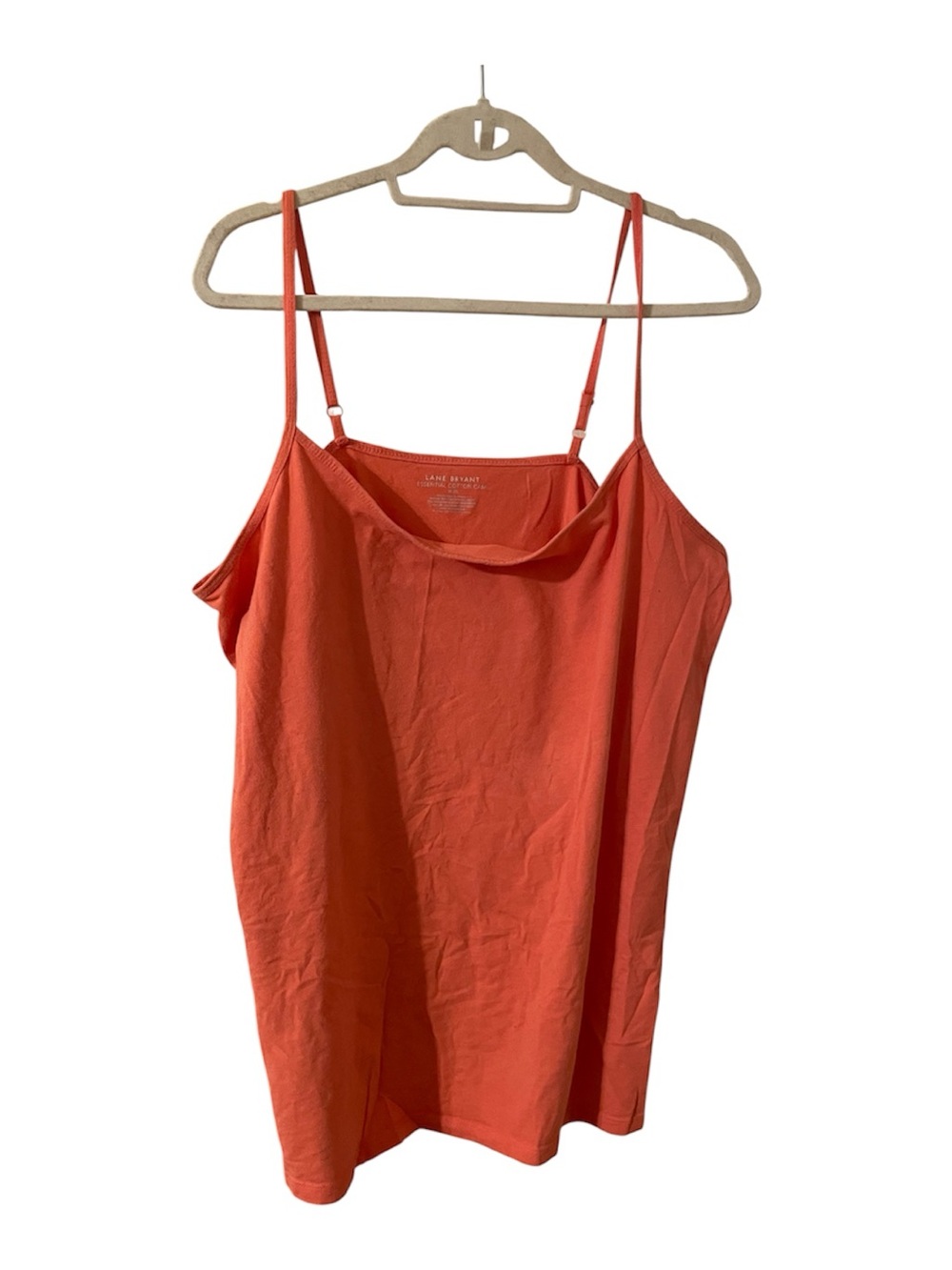Lane Bryant Coral Cotton Spaghetti Strap Camisole. 18/20 like NEW! - Picture 1 of 3